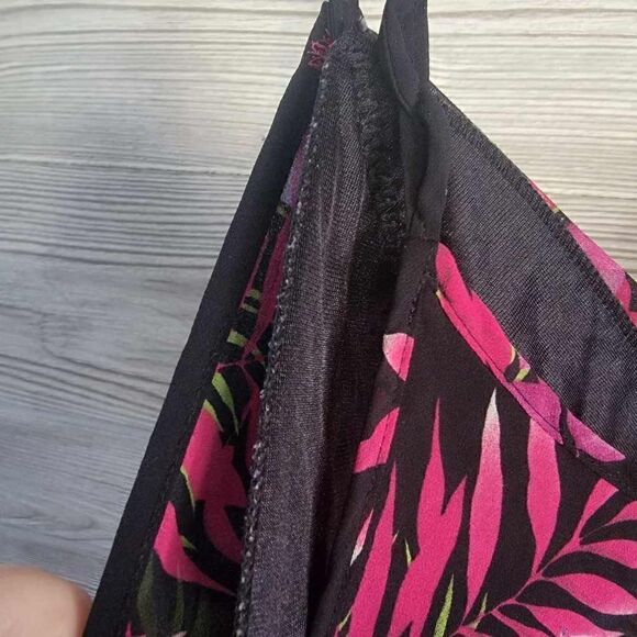 Frederick's Of Hollywood Slip Dress Lingerie SZ L Tropical Floral Camisole - Picture 7 of 7